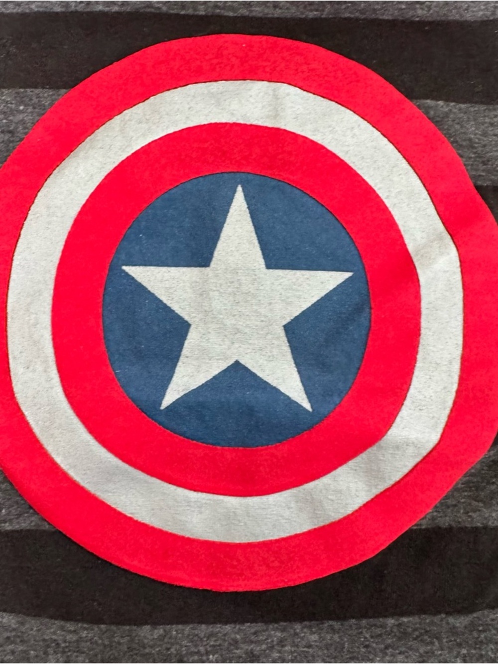 💜3/$15 Marvel Captain America Toddler Striped T-Shirt – Red & Black – Size 4T - Picture 3 of 8